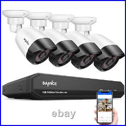 SANNCE 5MP CCTV System HD Camera Night Vision 8CH DVR For Home Surveillance Kit