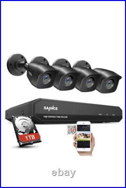 SANNCE 8CH 5IN1 DVR Camera IR-Cut Night Vision Home Security System Outdoor 1TB