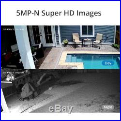 SANNCE 8CH 5MP Lite DVR 3000TVL CCTV AI Camera Home Surveillance System Kit 1TB