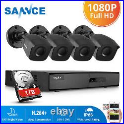 SANNCE CCTV System 8CH 5IN1 1080P Lite DVR Video 3000TVL Security Camera Outdoor