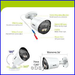 SANNCE Color CCTV Night Vision System 1080p Camera 5MP Lite 8CH DVR Security Kit