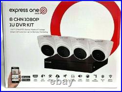 SHOP CCTV Kit system 1080P Express One DAHUA Security 8 CH DVR & cable Indoor
