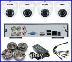 SPRO 1080N 4CH 2MP CCTV Kit with SPRO Outdoor Dome Night Vision Camera HDMI