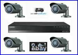 Samsung 2MP HD 4 Channel 4 Camera CCTV Home Business Security Kit System 1TB HDD