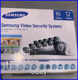 Samsung SDS-P5122 16 Channel 12 Camera Kit Security DVR Wifi Night Vision