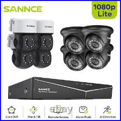 Sannce 1080p Cctv Camera System 2mp 8ch 5in1 Dvr Ai Human Detection Security Kit