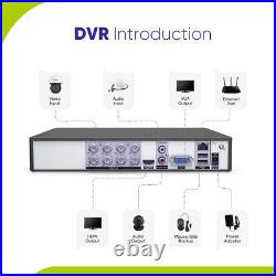 Sannce 1080p Cctv Camera System 2mp 8ch 5in1 Dvr Ai Human Detection Security Kit