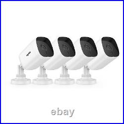 Sannce 5mp Cctv Security Camera Audio In Night Vision Home Surveillance Kit Ip66