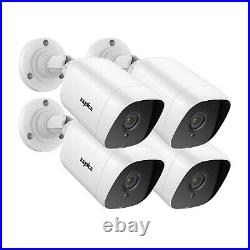 Sannce 5mp Cctv Security Camera Audio In Night Vision Home Surveillance Kit Ip66