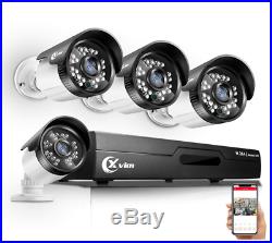 Security Camera System Kit With DVR Record Night Vision Waterproof Motion Alert