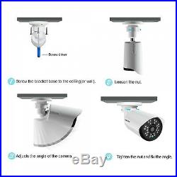 Security System Kit CCTV Camera 1200 TVL Outdoor Night Vision Surveillance 4pcs
