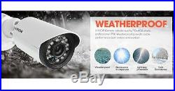 Security System Kit CCTV Camera 1200 TVL Outdoor Night Vision Surveillance 4pcs