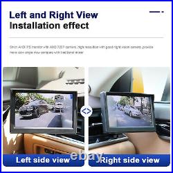 Side View Camera Monitor Kit Night Vision Horizontal 87° Vertical 62° Side