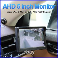 Side View Camera System Kit 5in LCD Monitor Night Vision DVR Monitor