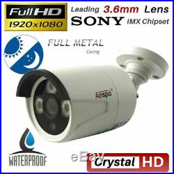 Smart 1TB/2TB 3000TVL 4 Channel 1080P HD CCTV DVR Video Recorder Outdoor Cameras