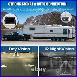 Solar Magnetic Wireless Reversing Camera Kit 1080P 7 Monitor IR Night Vision