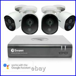 Swann 1080P CCTV Kit 4 Channel Home Security Camera System Outdoor Night Vision