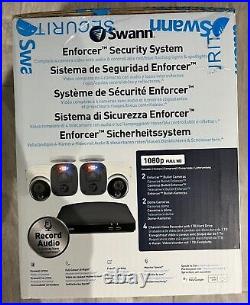 Swann 4 Channel 1080p 1TB DVR Audio Night Vision CCTV Kit Inc 4 Cameras -Sealed