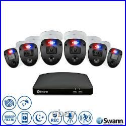 Swann 8 4680 8 Channel 1TB DVR HD 6 x 1080SL Heat Sense Camera CCTV Enforcer Kit