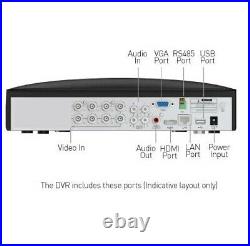 Swann DVR 5680 4 8 Channel PRO-4KWLB Spotlight Heat PIR Siren 4K Camera CCTV Kit