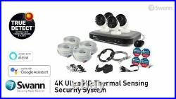 Swann DVR 8-5580 8 Channel 4K Ultra HD 2TB DVR 4 x 4KMSB Bullet Camera CCTV Kit