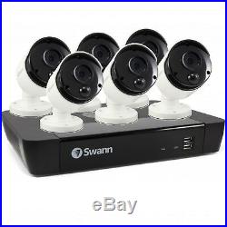 Swann NVR8 8580 8 Channel 4K Thermal Sensing IP CCTV Kit + 6x NHD-885MSB Cams