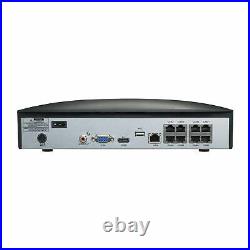 Swann NVR 8780 8 Channel 4K Recorder 2TB 4 x 887MSB/FB Hybrid Spotlight CCTV Kit