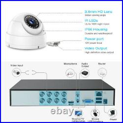 TOGUARD 8CH 5MP CCTV HD Night Vision Outdoor DVR HDMI Home Security System Kits