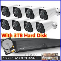 TOGUARD CCTV Home Security Camera System Kit Outdoor CCTV Surveillance Cam 3TB