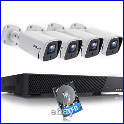 TOGUARD HD 4K POE Security Camera System 8MP Surveillance 8CH NVR Camera Kit 3TB