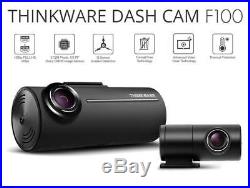 Thinkware F100 Front & Rear Dash Cam With Impact G Sensor 1080p HARDWIRE kit