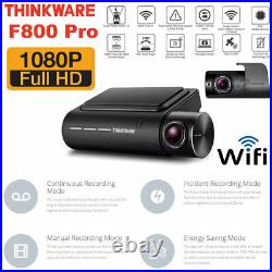 Thinkware F800 PRO 64GB HD Dash Camera Kit WiFi GPS Dual withRear Cam & Hardwire