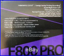 Thinkware F800 PRO Front and rear camera still in original packing/ hardwire kit