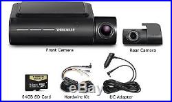Thinkware F800 Pro Dash Cam 64GB Kit withRear Cam Hardwire WiFi GPS Night Vision