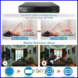 TigerSecu Full HD 1080P 1TB 8 Channel DVR+4x HD Camera Home CCTV System Kit UK