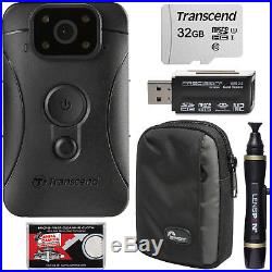 Transcend DrivePro Body 10 1080p HD Video Camera Camcorder & 32GB Card Kit