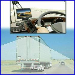 Truck Caravan 7 HD Car Monitor 12V/24V 4Pin CCD Reversing Rear View Camera Kit