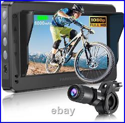 UPGRADED Bike Mirror 1080P Rear View Camera 4.3 AHD Monitor 360° Night Vision U