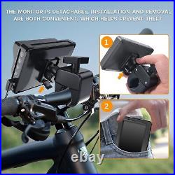 UPGRADED Bike Mirror 1080P Rear View Camera 4.3 AHD Monitor 360° Night Vision U