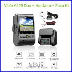 Viofo A129 Duo HD 1080P 30FPS Dual Lens Dash Camera WiFi +GPS +Hardwire Fuse Kit