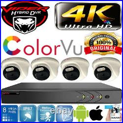 Viper Pro Dvr 4k Viper Pro 8mp Colorvu Cameras Night Vision Cctv System Kit Uk