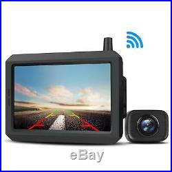 W7 Digital Wireless Car Reversing Backup Camera Rear View Kit + 5 LCD Monitor