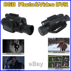 WG-37 Digital Night Vision Monocular 5x40 Photo Video DVR Record +2 Battery Kit