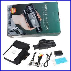 WG-37 Night Vision Monocular 5x40 Long Range DVR +14500 3.7V Charger Battery Kit