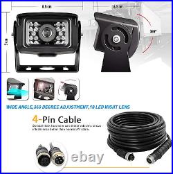 Waterproof Reversing Camera Kit with Night Vision, 4Pin 18LEDs for Vehicle Rear