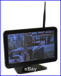 Wireless 12 CCTV Monitor Kit 500 GB HD 4 x 1080P Cameras Remote Viewing
