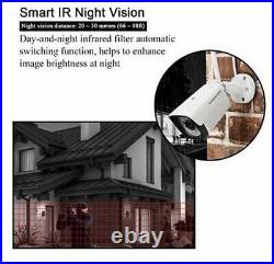Wireless 4CH CCTV Security Camera System Kits 1080P NVR 2TB HDD Night Vision
