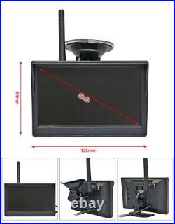 Wireless 5 Monitor Camper Van Truck Reversing Rear View Night Vision Camera Kit