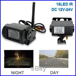 Wireless 7 Monitor Car Rear View System Backup Reverse Camera Night Vision Kit