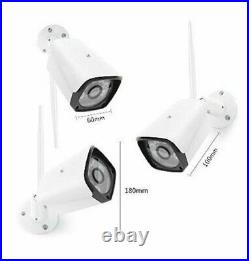 Wireless 8CH CCTV Security Camera System Kits 1080P NVR 2TB HDD Night Vision